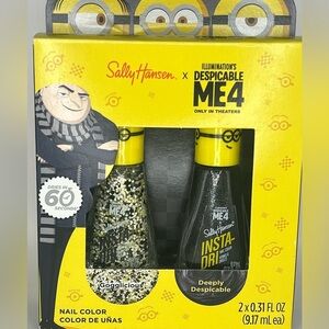 Sally Hansen Despicable Me 4 Nail Color Set - Black and Gold